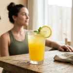 Is Powerade Good for Hydration? Electrolyte Science & Nutrition 2 Electrolyte sports hydration drink in clear glass with condensation and fresh lemon slice (AI Generated Image)
